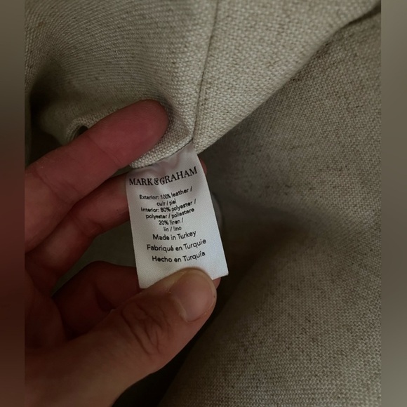 Leather Mark & Graham “Zoe” Backpack in Navy - Picture 6 of 7